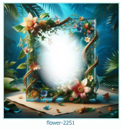 flower photo frame 2251